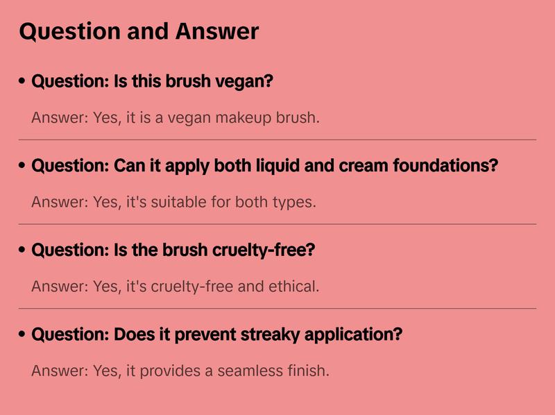 Palladio Foundation Brush, Liquid and Cream Foundations, Professional Makeup Brush, Vegan Makeup Brushes