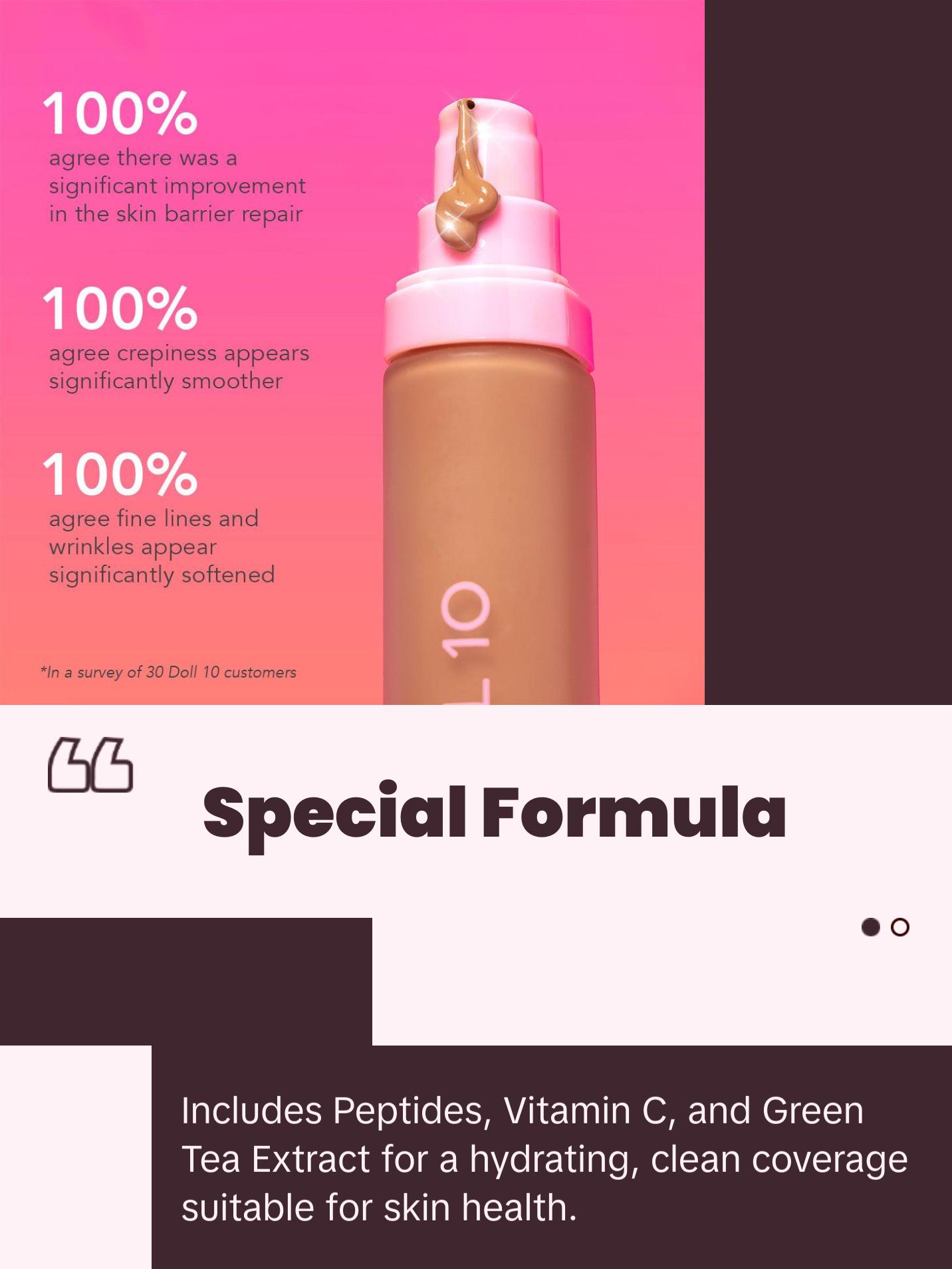 T.C.E Super Coverage Serum Makeup with Peptides Concealer Foundation