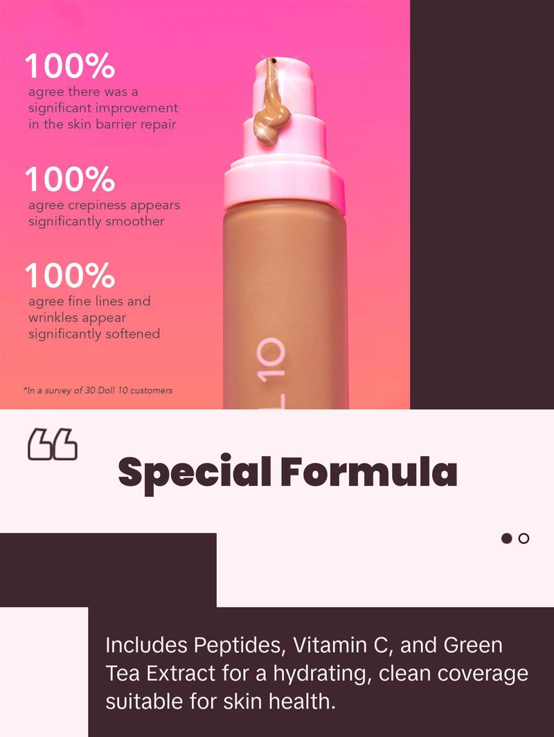 T.C.E Super Coverage Serum Makeup with Peptides Concealer Foundation