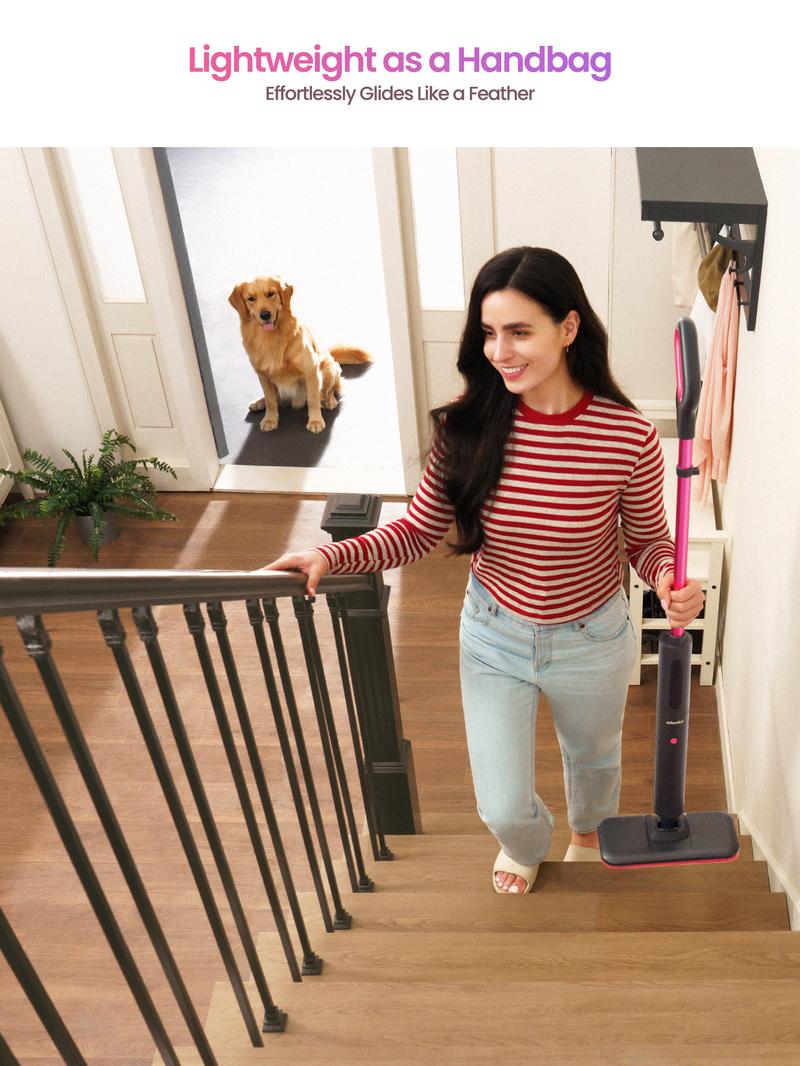 Schenley Pocket Steam Mop with Microfiber Pads & Carpet Glider for Easy Maintenance and Smooth Floor Surface Cleaning Tools Household Items Schenley Pocket Steam Mop with Microfiber Pads & Carpet Glider for Easy Maintenance and Smooth Floor Surface Cleaning Tools Household Items