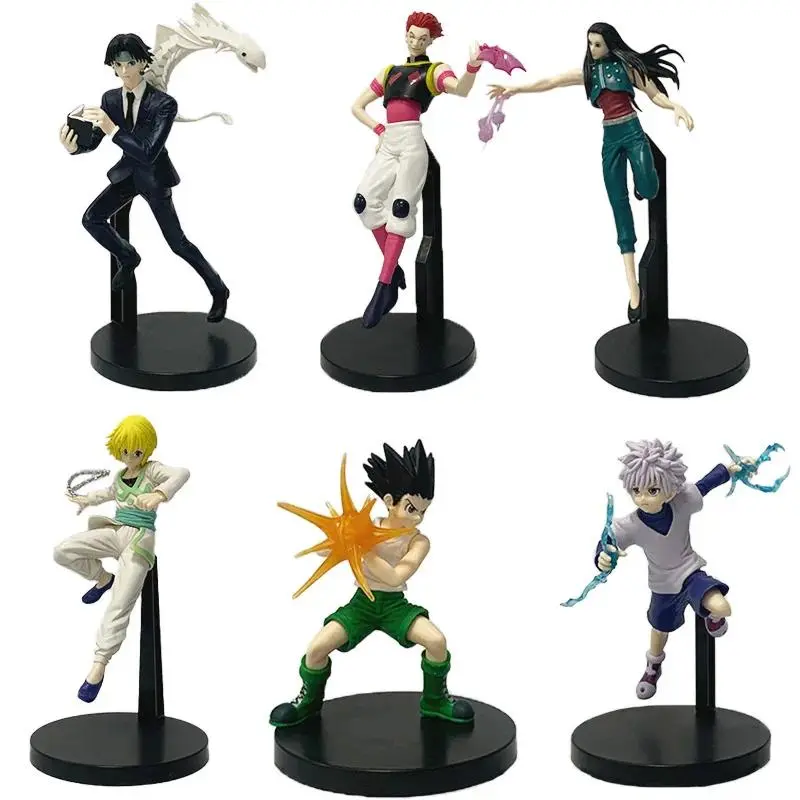 15-21cm HUNTER×HUNTER Hisoka Killua Zoldyck Illumi GON FREECSS Kurapika Chrollo Lucilfer Action figure toys doll gift with box