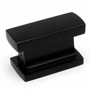 Cosmas 701FB Flat Black Contemporary Cabinet Knob