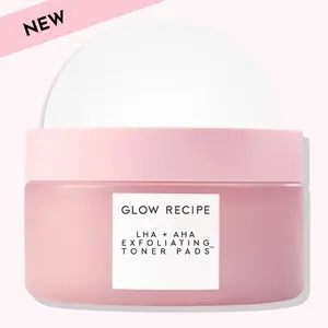 Glow Recipe LHA + AHA Korean Watermelon Toner Pads - Smoother Skin, Korean Facial, Skincare