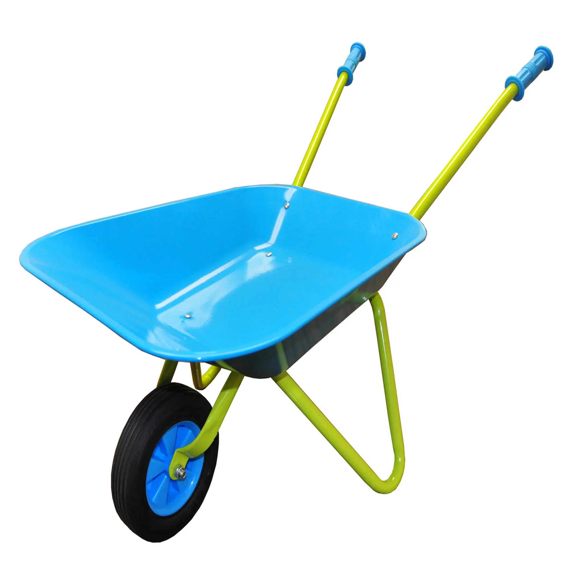G & F Products 10041 JustForKids Kids Metal Wheelbarrow - Garments Storage, Durability, for Children Aged 3 Years and Above, Garden Activities, Backyard Fun
