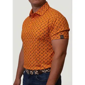 Acres Down South Men's Cowboy Polo, Polyester-Spandex Fabric Menswear Fashion Accessory Set