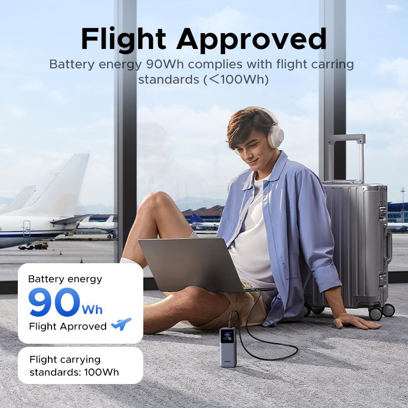 UGREEN 20000mAh 130W Power bank ,25000mAh 200W, 12000mAh 100W Fast Charging Powerbank, 65W Charger PD Super Fast Charging For iPhone 17/16/Macbook Air/Pro Lenovo Laptop, with LED Display Screen, TikTokShopBlackFriday ,TikTokShopJumpstartSale