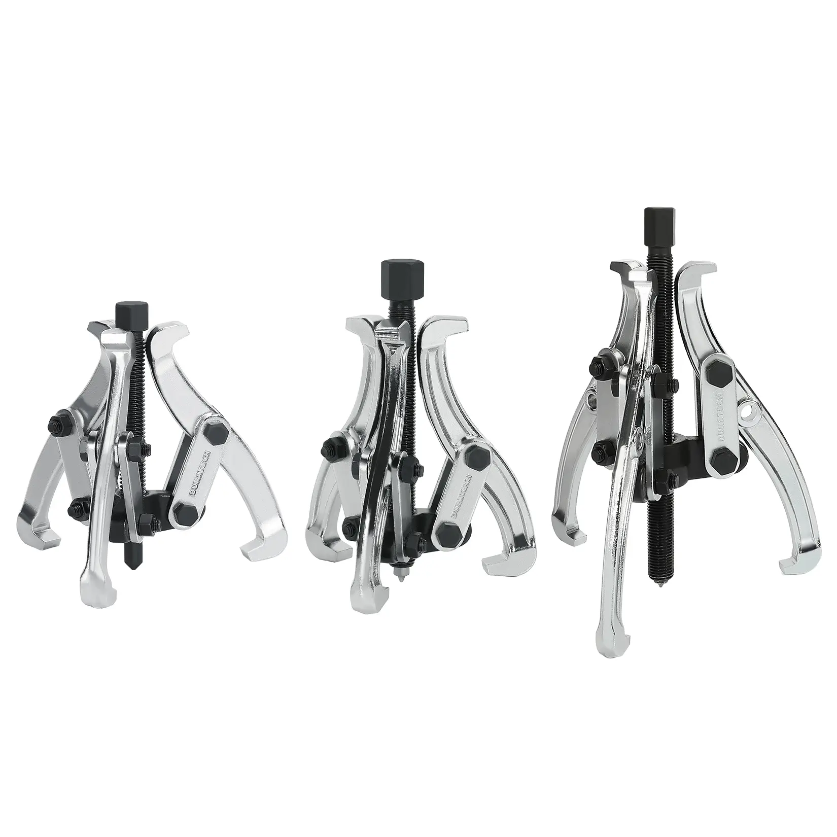 #backtoschool DURATECH 3-Piece 3-Jaw Gear Puller, 3", 4", 6", Removal Tool for Gears, Pulleys, Bearings, and Flywheels, Fully Assembled, CR-V Steel