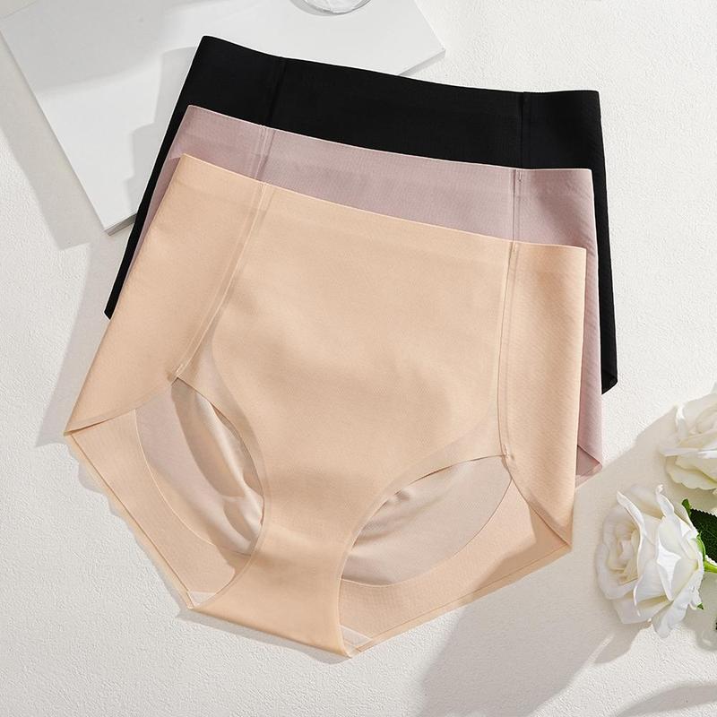 FINETOO Seamless Underwear High Waist Full Coverage Minimalist Skin Fit Stretch Briefs S-3XL Non-Marking Extra-High Waistband Comfortable womenswear FINETOO Seamless Underwear High Waist Full Coverage Minimalist Skin Fit Stretch Briefs S-3XL Non-Marking Extra-High Waistband Comfortable womenswear