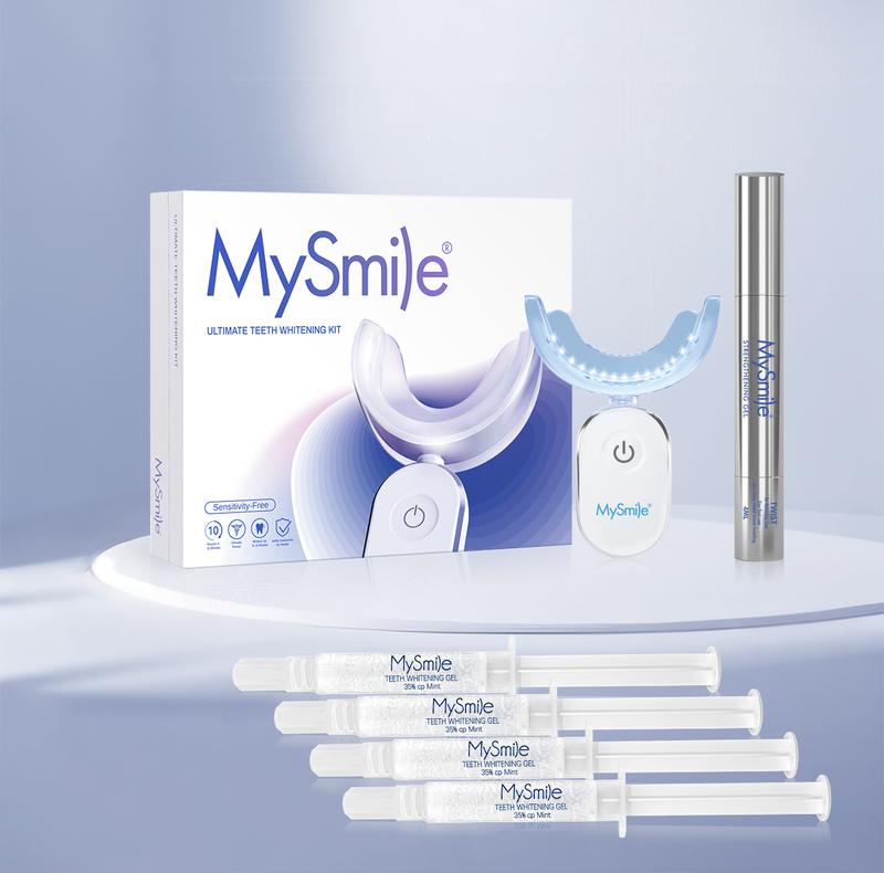 MySmile Ultimate Deluxe 10 Min Teeth Whitening Kit with 28 LED Light, 35% Carbamide Peroxide Teeth Whitening Gel TikTokShopdealsforyoudays TikTok Shop Deal