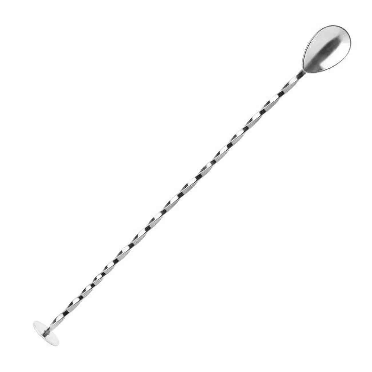 Final Touch 6058197 13 in. Stainless Steel Cocktail Mixing Spoon, Silver