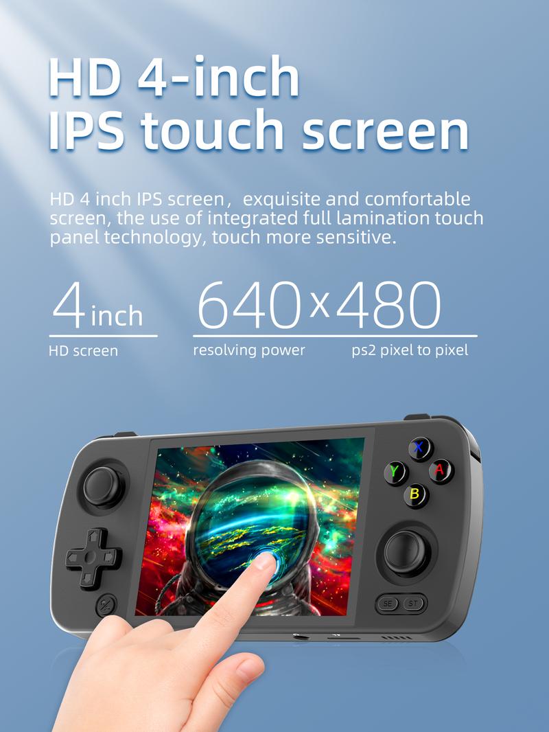 ANBERNIC RG405M Metal Handheld Game Console With 128G Card Android 12 System Unisoc Tiger T618 4 Inch IPS Screen Game Player Support OTA Update Protection
