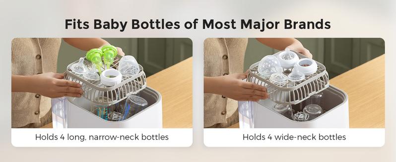 Momcozy KleanPal Pro Baby Bottle Washer, Sterilizer and Dryer - 3-in-1 Washer, Save Time and Effort - Suitable for Cleaning Bottles, Breast Pump Accessories and Baby Products 【B】