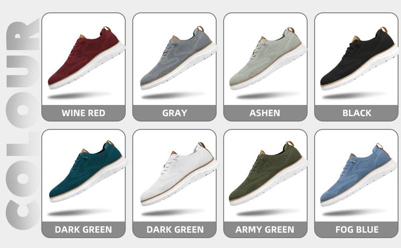 Mens Casual Dress Oxfords Shoes Fashion Mesh Business Walking Work Slip on Sneakers Comfortable Lightweight Soft Sole Red Boy Running