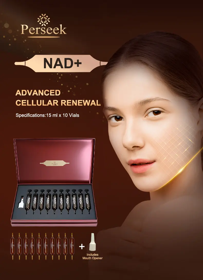 Product Introduction of Perseek NAD Advanced Cellular Renewal - 1200mg NAD+ Supplement for Skin Aging Support Energy & Focus - 10 Vials - Healthcare, Edible, Fitness, Dietary 2