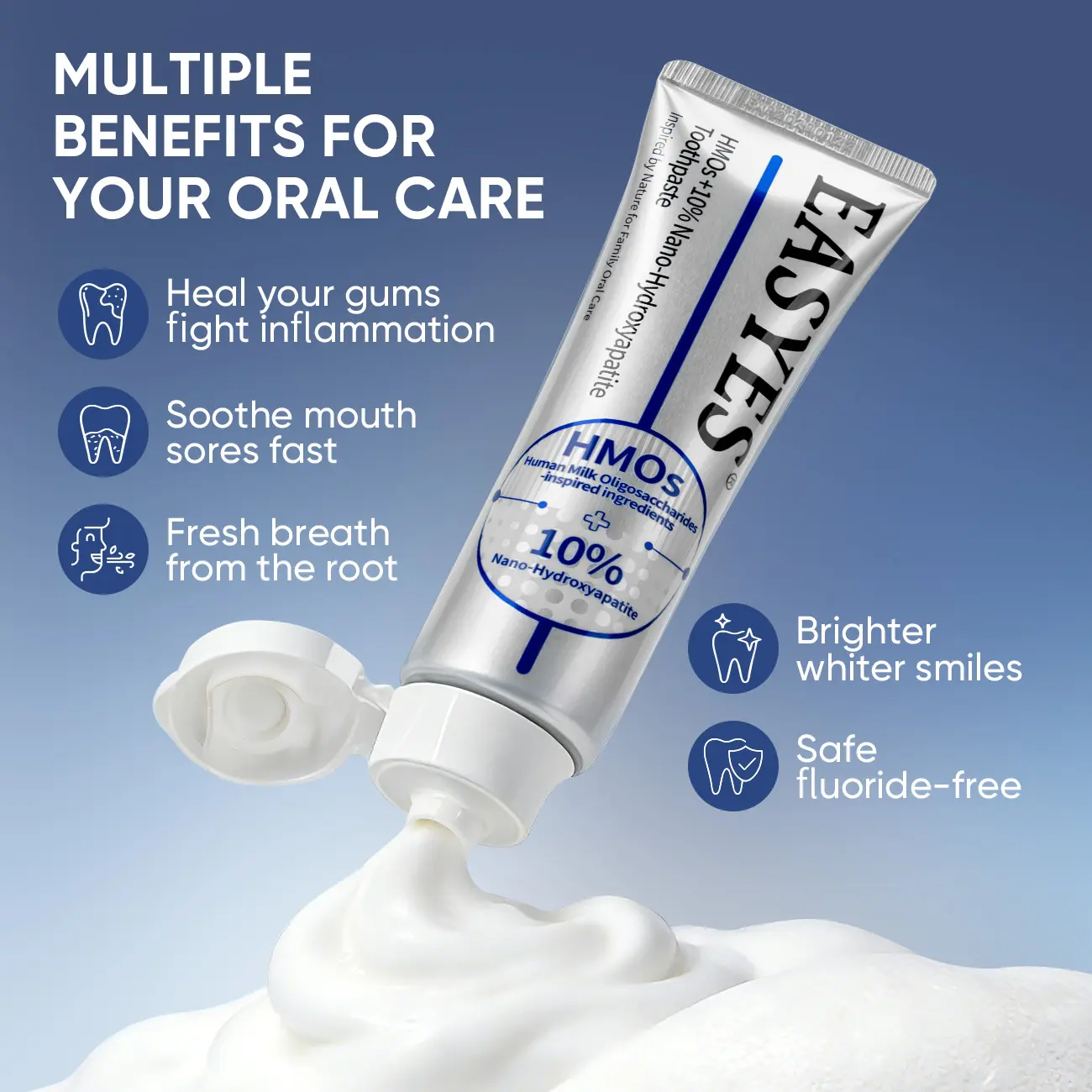 【Easyes】HMOs 10% Nano Hydroxyapatite toothpaste - gum care toothpaste ...