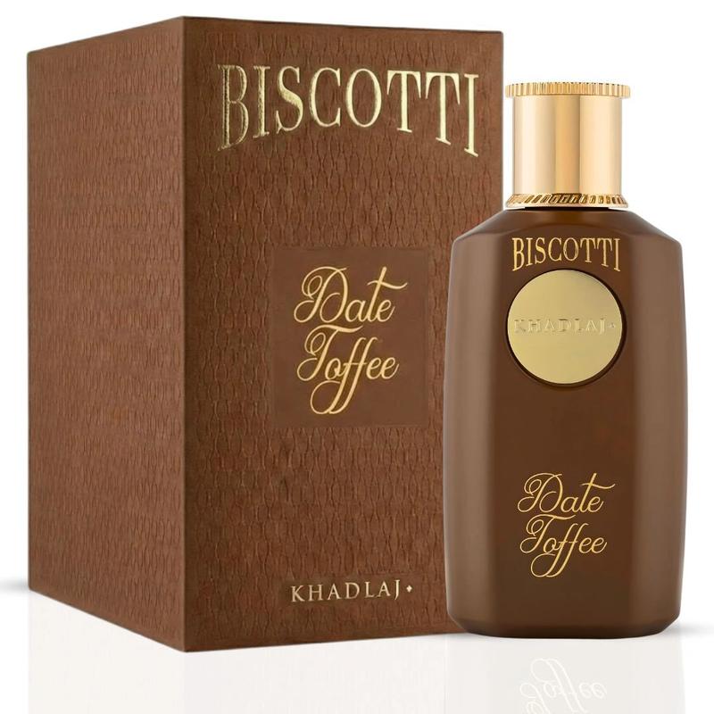 Biscotti Date Toffee Eau de Parfum Spray 100ml (3.4 oz) by Khadlaj Perfumes