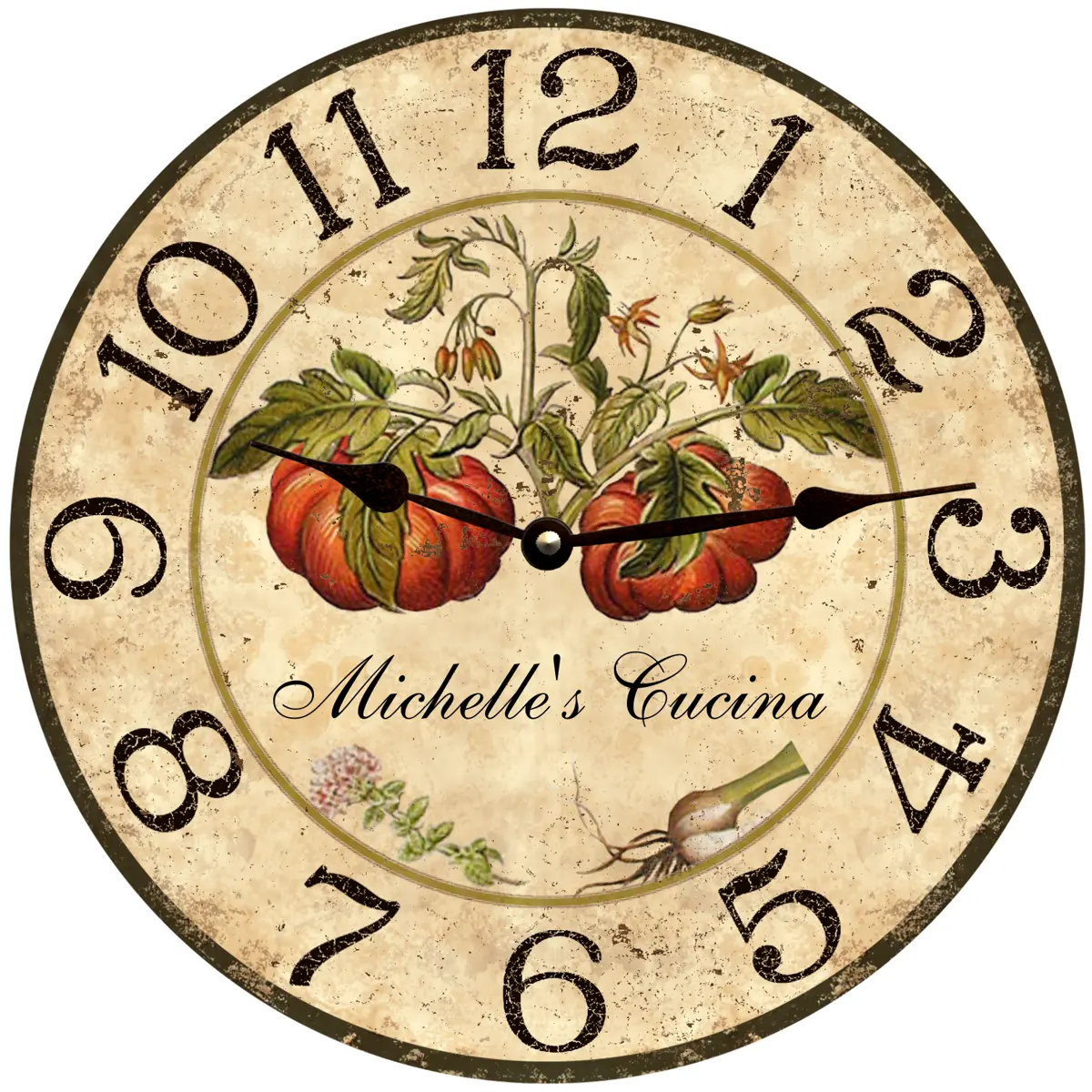 Personalized Italian Kitchen Clock