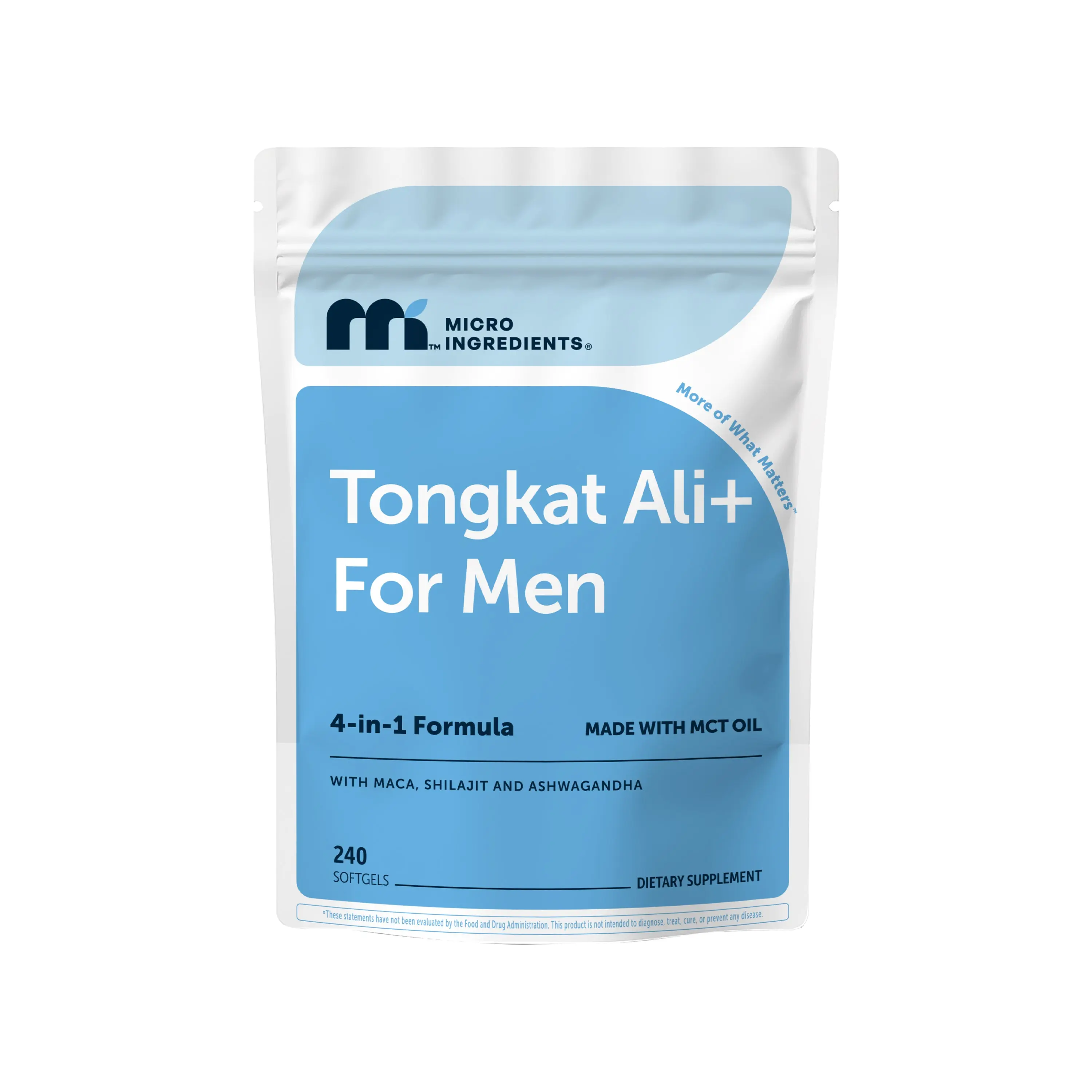 Micro Ingredients Tongkat Ali+ for Men with MCT Oil, 240 Softgels