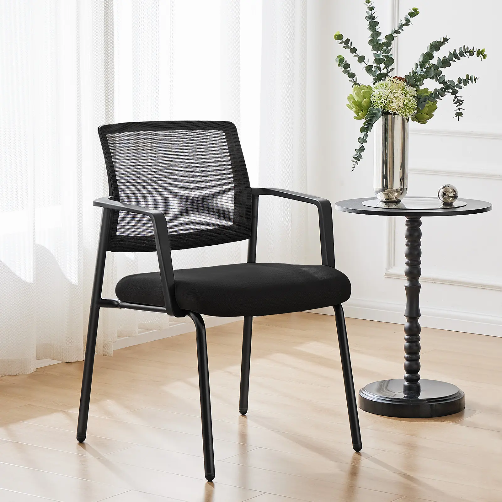 Breathable Mesh Back Stacking Chairs - Durable Metal Frame, Comfort Fabric Seat, Easy Stack & Store - Perfect for Event Rentals & Venues!