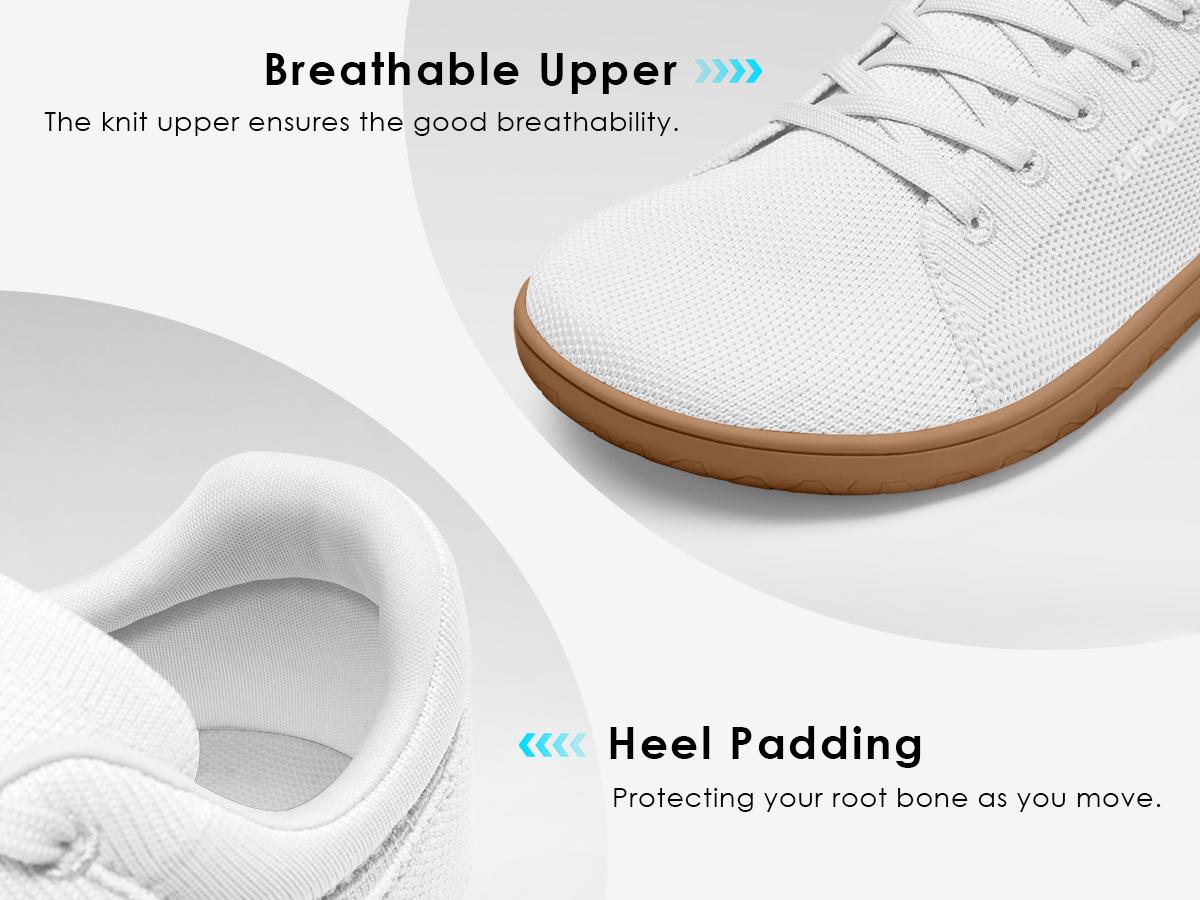 Airhas Womens Minimalist Barefoot Shoes Zero Drop Wide Toe Box Shoes Lightweight Casual Fashion Sneakers for Women