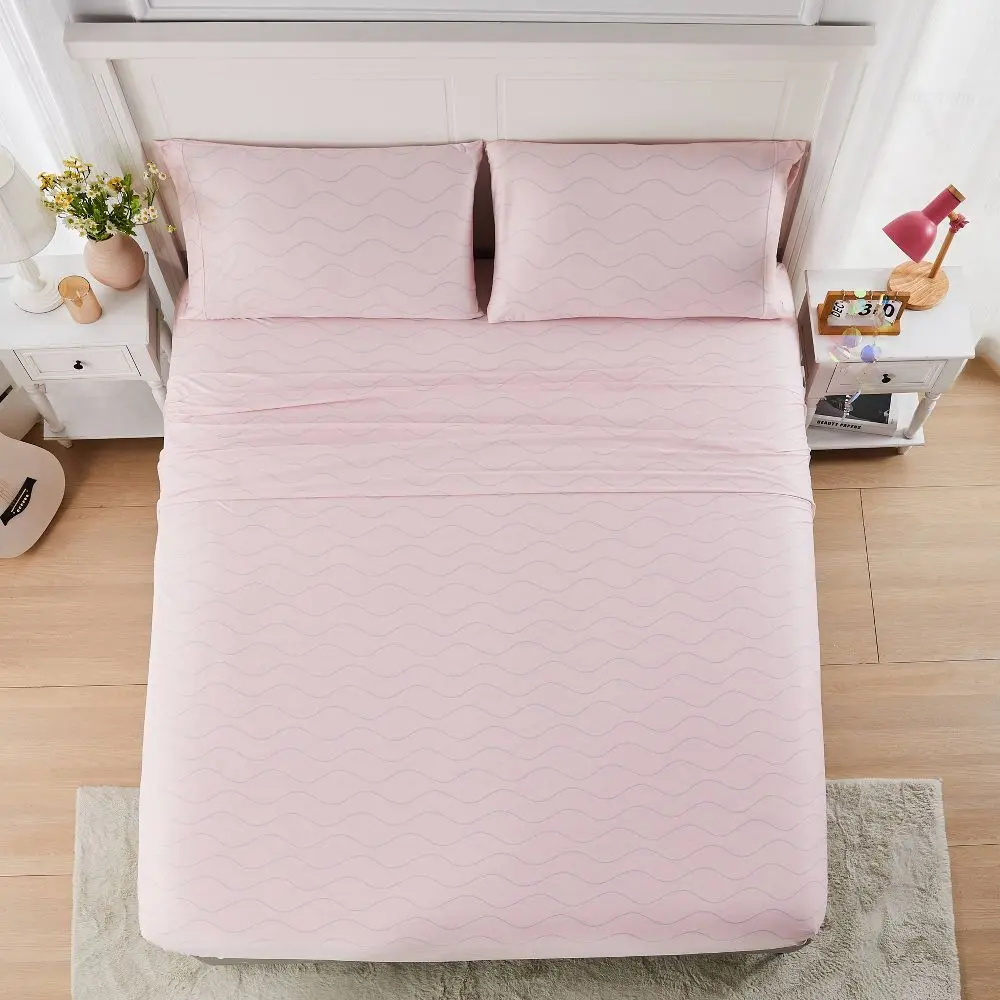 Prism Wave Grid Jersey Sheet Set