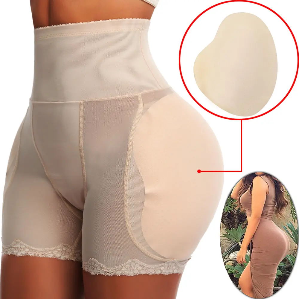 1pc Shapewear Padded Hip Butt Lifter Panties High Waist Trainer For Women Tummy Control Body Shaper Hip Enhancer Thigh Slim