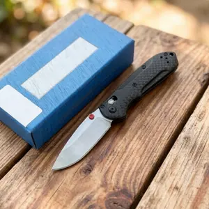 1pc 565 Folding Knife, Carbon Fiber Handle, Multi functional Folding Knife, Compact and Portable Portable Knife, Essential for Men, Gift for Men and Women