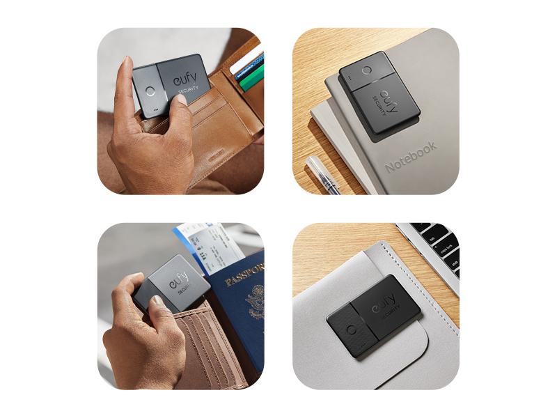 eufy Security SmartTrack Card (Black, 1-Pack), Works with Apple Find My (iOS Only), Wallet Tracker, Phone Finder, Up to 3-Year Battery Life(Android Not Supported), Water Resistant｜Spingtok