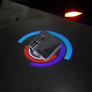 Led Car Door Welcome Lamp Shadow Light For BMW Car Model Logo X5 X6 X4 X1 X3 X2 Laser Projector Ghost Ambient Light Accessories(Battery Not Included)