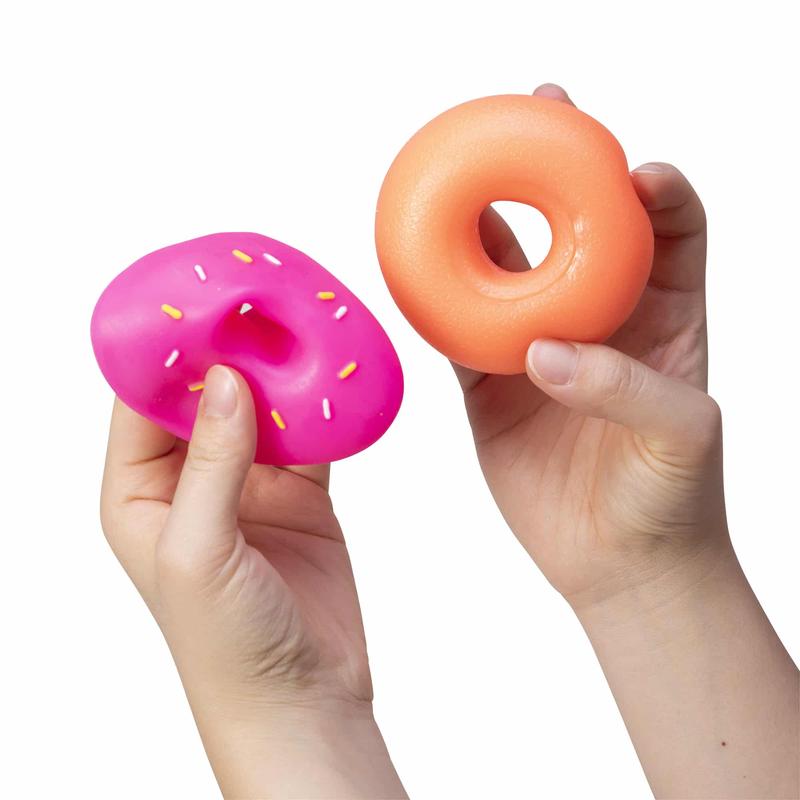 NeeDoh Dohnuts -  Sensory Toy with Fun Dough Filling - Assorted Designs - Ages 3 and Up - One randomly selcted piece