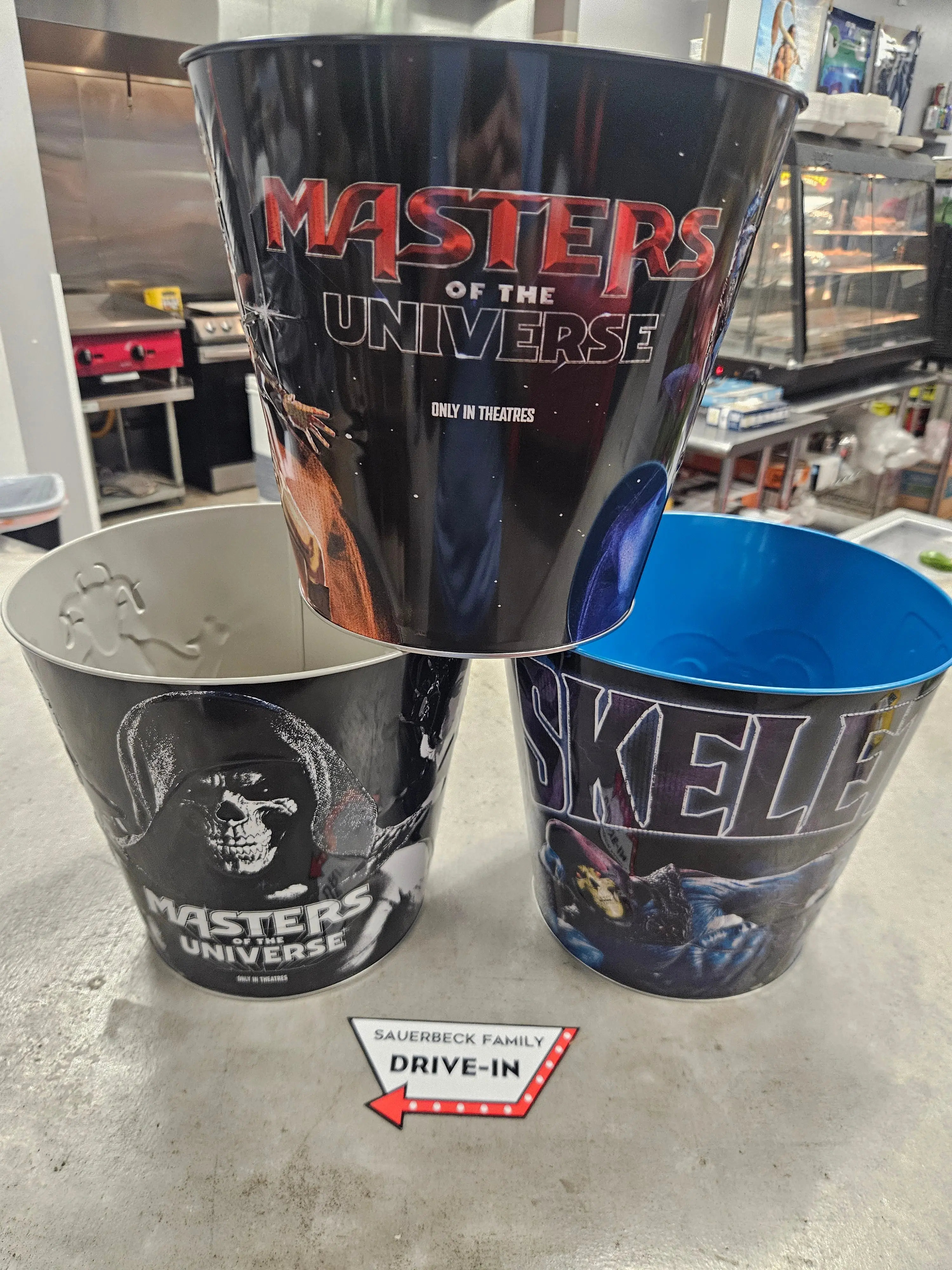 NEW! Set of 3 Masters Of The Universe 230oz Popcorn Bucket Set of 3 IN HAND 2026