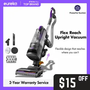 Eureka FlexReach NEU651PL Upright Vacuum Cleaner with Lift-Up Pod & Anti-Tangle Brushroll for Carpet & Hard Floors, Purple, 960W Motor, Deep Cleaning, Jumpstart Sale, Powerful Suction, Flexible Design
