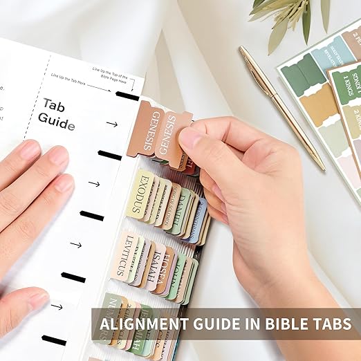 Laminated Boho Adhesive Bible Study Tabs - Large Font, Easy Navigation, Neutral Design, Compatible with Adult Prayer Journals and Scripture Reference, Adhesive Tabs Laminated Boho Adhesive Bible Study Tabs - Large Font, Easy Navigation, Neutral Design, Compatible with Adult Prayer Journals and Scripture Reference, Adhesive Tabs