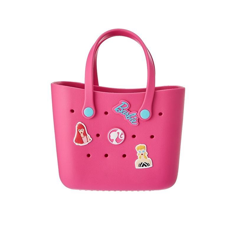 [HolidayGift Bag]Barbie Crocs-Style Lunch Bag for Women & Girls – Cute Durable Tote with Handle, Perfect for School, Work & Daily Use Easter Gift