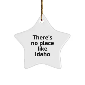 Idaho Star Ornament Gifts from Friends and Family for Idaho Men and Women - Funny Christmas Unique Gifts