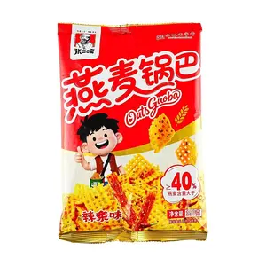 ZHANGERGA Spicy Oat Crisps 150g - Savory Korean Snack, Healthy Gluten-Free Alternative
