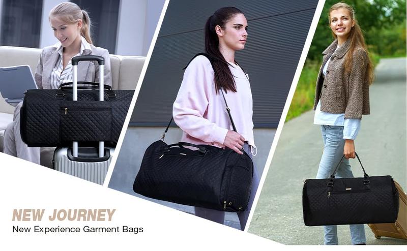 Lekesky Garment Bags with 6 Set Packing Cubes, Garment Convertible Weekender Bag for Women, Large Carry On Garment Bags for Travel, Duffle Bag Lekesky Garment Bags with 6 Set Packing Cubes, Garment Convertible Weekender Bag for Women, Large Carry On Garment Bags for Travel, Duffle Bag