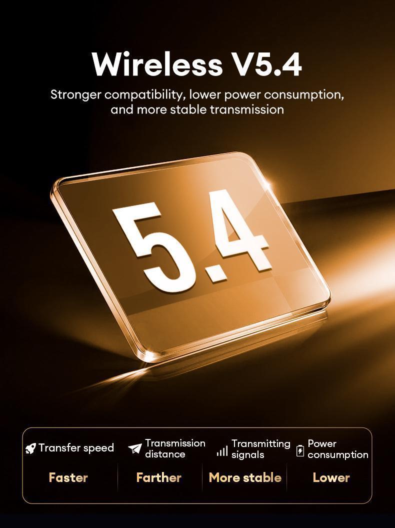 PAXA OpenAir 5 Wireless Earphones,Wireless Bluetooth 5.4 Earbuds High-Fidelity Robust Bass Sound Headphones, Breathable Open Ear Electronic Headset for Workout & Sports