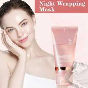 [HOYGI Official] Collagen Night Wrapping Mask for Women & Men - Deep Cleansing & Moisturizing Facial Mask for Hydration, Firming, and Elasticity