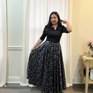 Maxi Spot Dress  Long Sleeve Womenswear