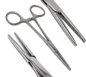 Dog Pet Ear/Nose Hair Puller Grooming Hemostat Locking Forceps Pliers, 5.5" (14cm), Straight