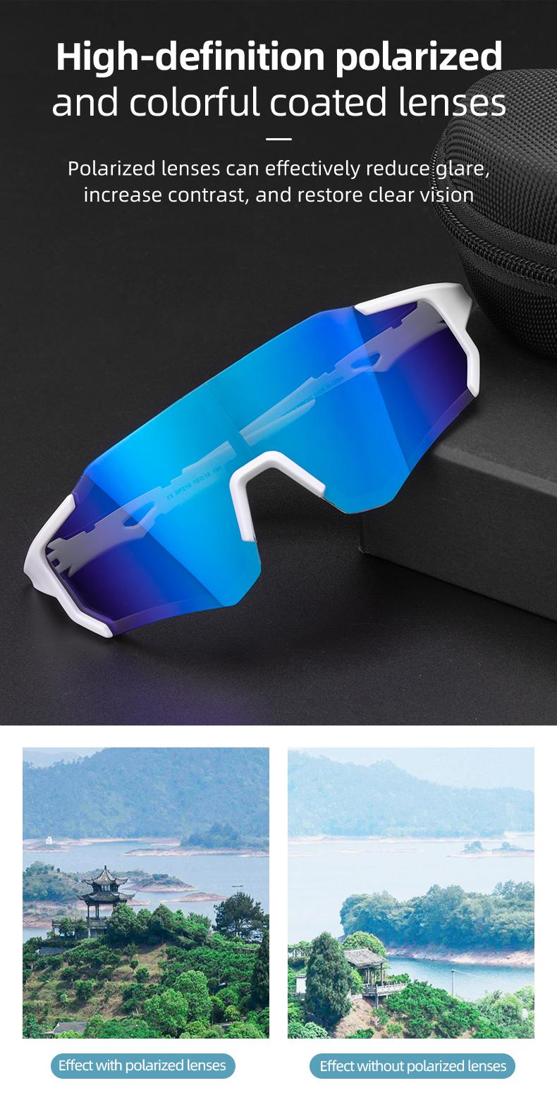 ROCKBROS Polarized Sunglasses for Men Women UV400 Protection Cycling Bike Glasses Lightweight Frame Driving Sunglasses