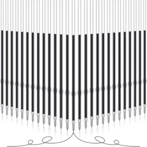 Outus 60 Pcs 0.7 Mm Black Retractable Pen Refills Bulk 4.2Inch Replacement Ballpoint Ink Pen Refills for Click Ball Point Pens School Office Supplies