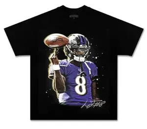Lamar Jackson Star T-Shirt, Unisex Casual Graphic Tee Celebrating MVP Legacy