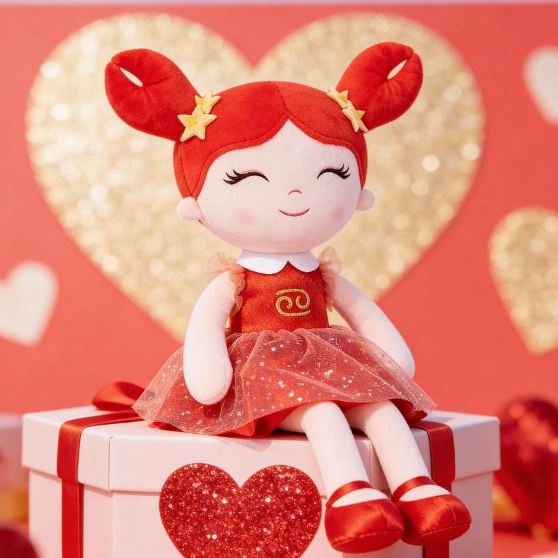Princess Zodiac Doll 16 Inch Plush Toy – Handmade Soft Doll for Girls –  Zodiac Gift, Birthday Gift, Christmas Gift, Valentine’s Day Gift, Plush Doll for Kids