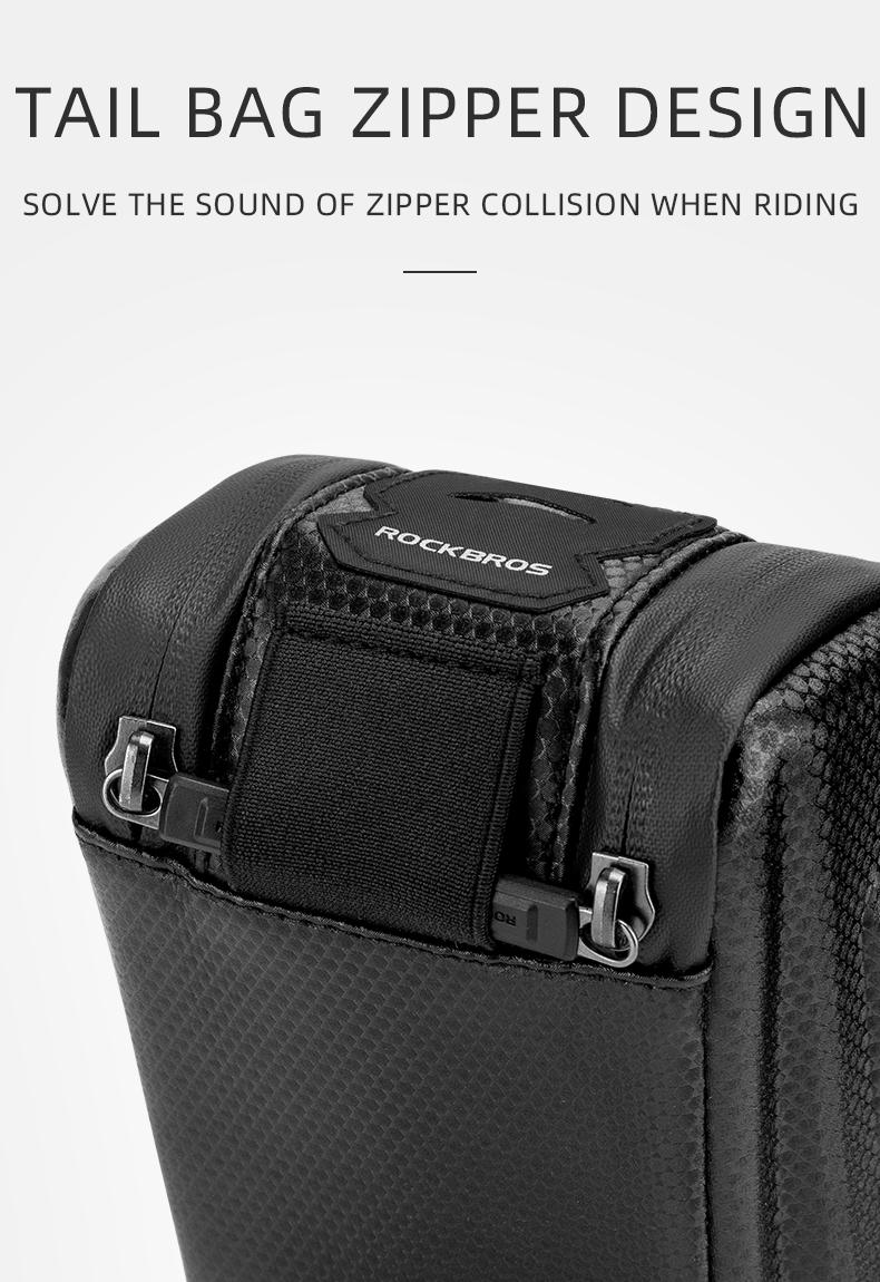 ROCKBROS Bike,Bicycle Saddle Bag Under Seat 3D Hard Shell Bike Seat Bag with Silver Reflective Strip Bike Bag for Mountain Road Bikes, Quick Release 1.7L