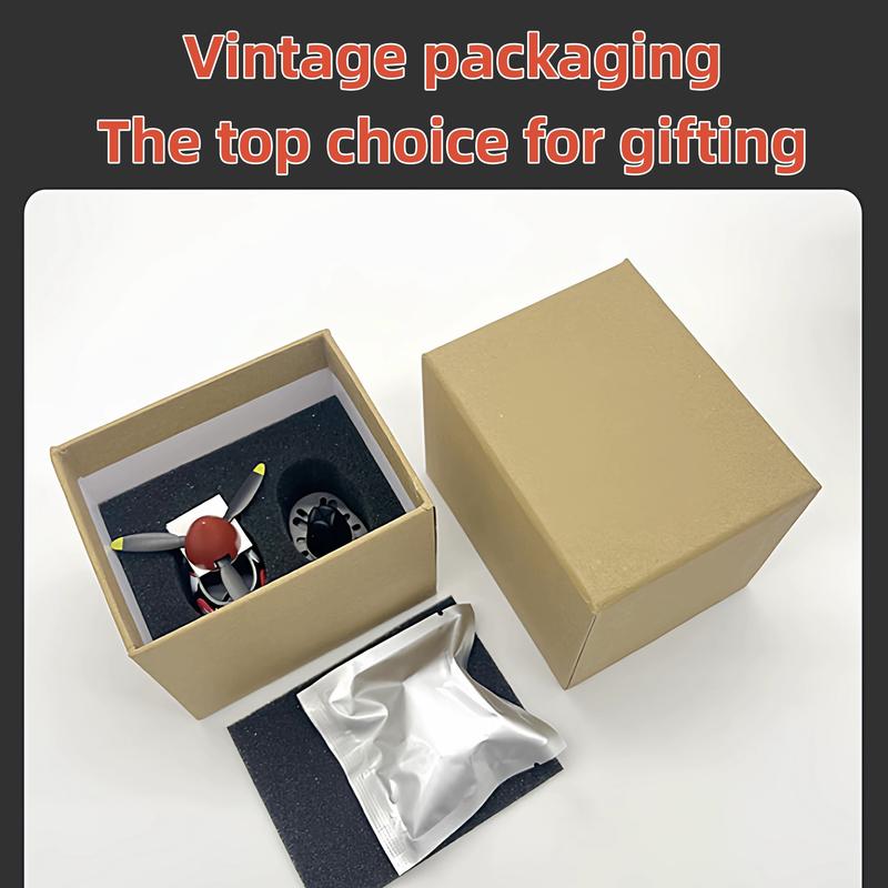 P-40 Fighter Aircraft Aromatherapy Cart 2025 New Mechanical Classic Design Shark Tiger Head Grille Battery Free Air Freshener Small Propeller Ventilation System Compressed Fragrance Refills Green