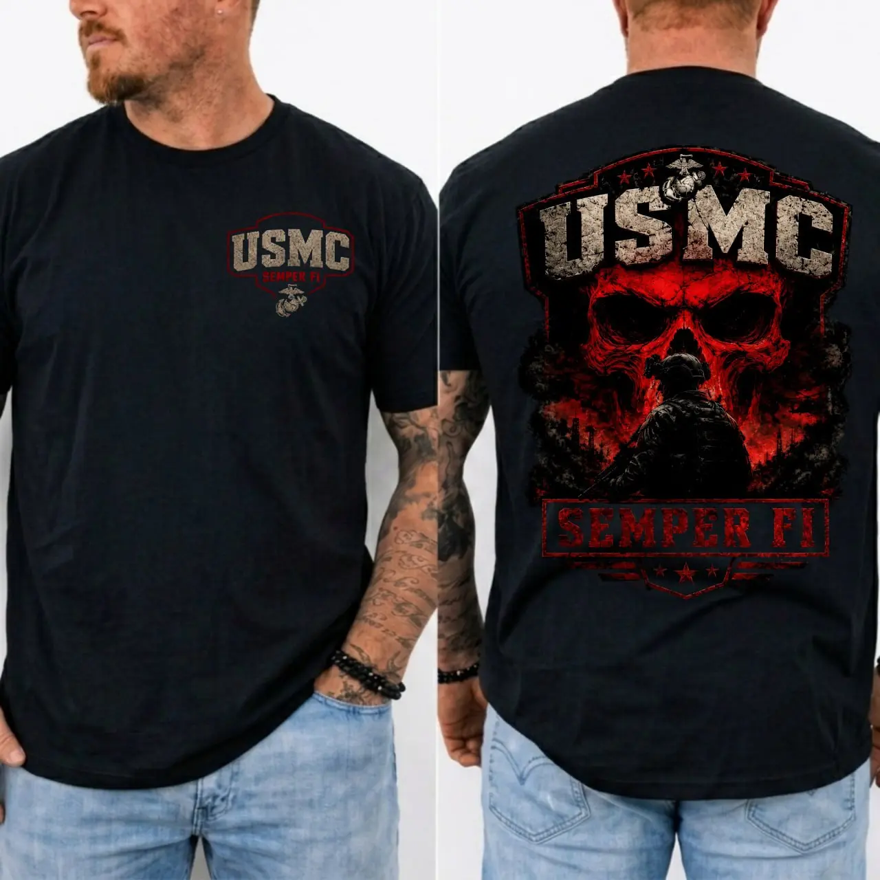 USMC Shirt, United States Marine Corps T-Shirt, Semper Fi Tee, Veteran Gift