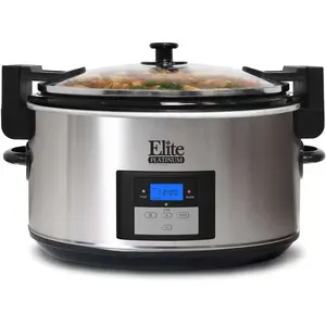 Elite Platinum MST-900VXD Stainless Steel Slow Cooker 8.5qt Elite Platinum MST-900VXD Stainless Steel Slow Cooker 8.5qt