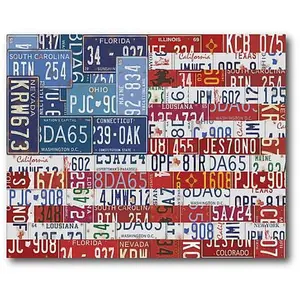 Courtside Market USA Flag 20" x 24" Canvas Wall Art